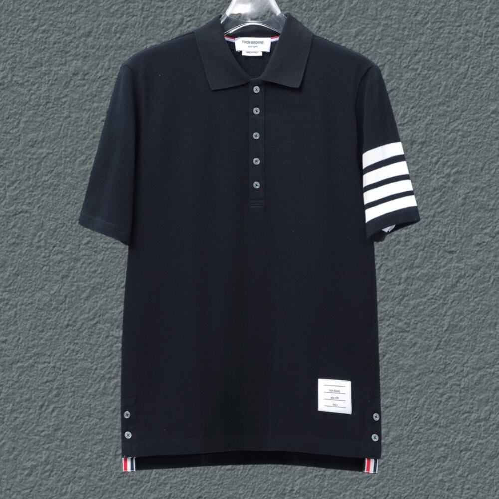Men's Black Short Sleeve Thom Browne